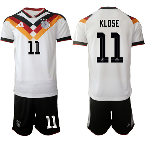Men's Germany #11 KLOSE National Team FIFA x World Cup 2026 Home White On Field Jersey