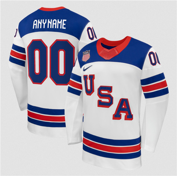 Youth/Women/Men's USA Active Player Custom White 2026 Stitched Jersey
