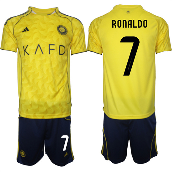 Men's Al Nassr #7 RONALDO home 2025-26 Suit Soccer Jerseys