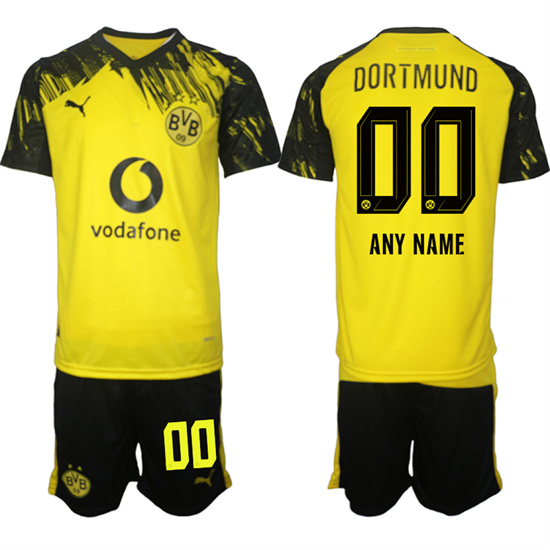 Men's Borussia Dortmund Custom Home 2025-26 Suit Soccer Jerseys