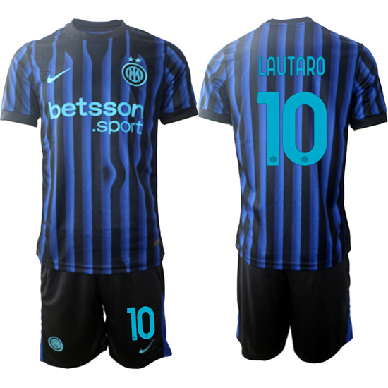 Men's Internazionale #10 LAUTARO 2025-26 home Suit Soccer Jerseys