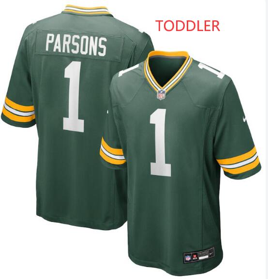 Toddler Green Bay Packers #1 Micah Parsons Nike Game Player Green Jersey