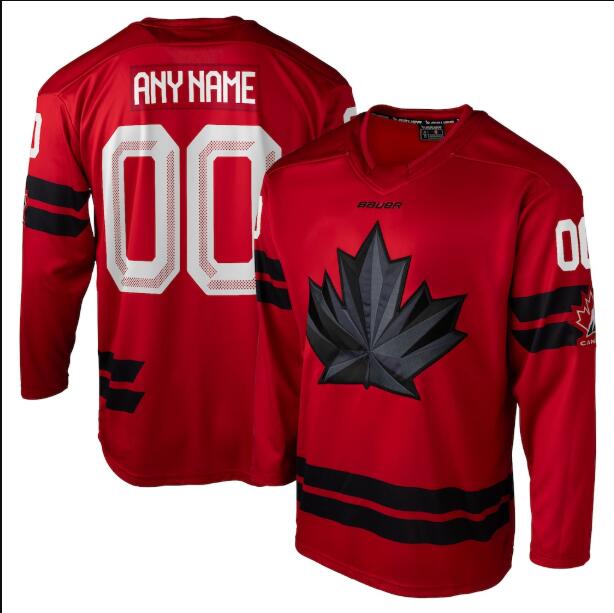 Youth/Women/Men's Canada Hockey Custom Red 2026 Stitched Hockey Jersey