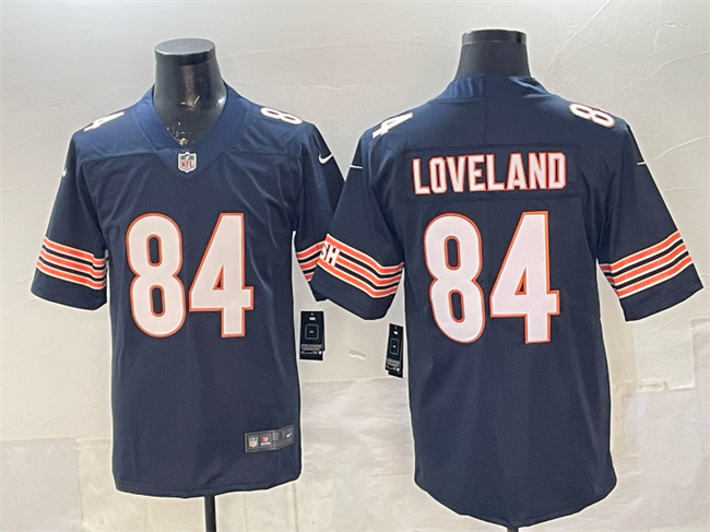 Men's Chicago Bears #84 Colston Loveland Navy Vapor Untouchable Football Stitched Jersey