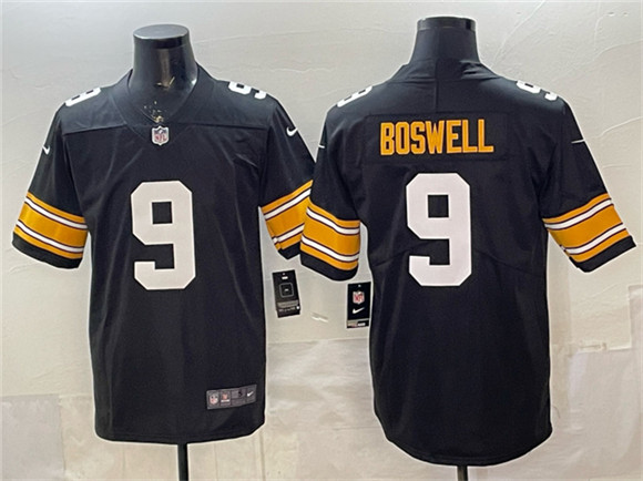 Men's Pittsburgh Steelers #9 Chris Boswell Black Vapor Untouchable Stitched Jersey