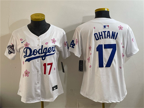 Youth Los Angeles Dodgers #17 Shohei Ohtani White 2025 World Series Champions Patch Tokyo Series Limited Stitched Baseball Jersey