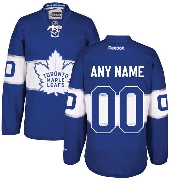 Men's Toronto Maple Leafs Custom Reebok Blue 2017 Centennial Classic Premier Jersey
