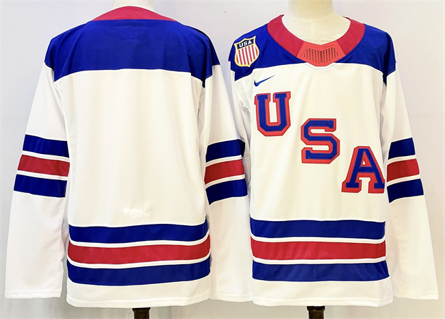 Men's USA Blank White 2025-2026 Stitched Jersey