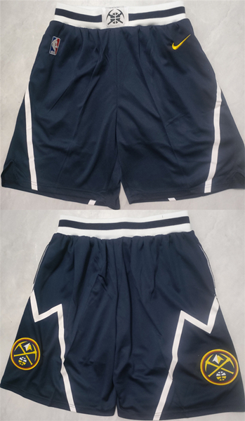 Men's Denver Nuggets Navy Shorts (Run Smaller)