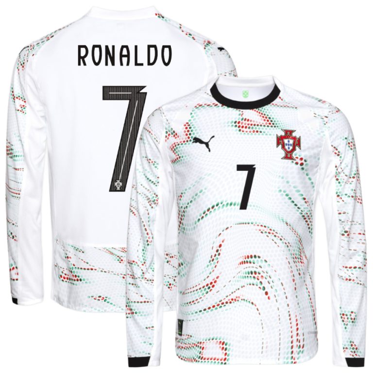 Portugal #7 RONALDO 2025-26 Away White Long Sleeve Ultraweave Shirt AAA Jersey