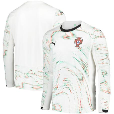 Portugal Blank Or Custom 2025-26 Away White Long Sleeve Ultraweave Shirt AAA Jersey