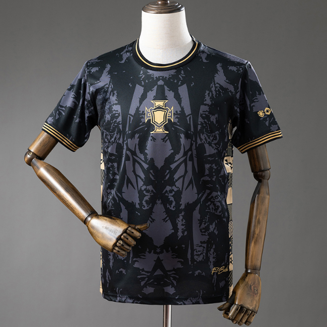 Portugal Blank or Custom 2026-27 Special Edition Black Soccer AAA Jersey