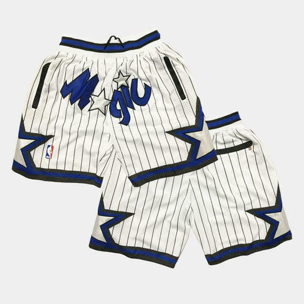 Men's Orlando Magic White Shorts( Run Smaller)