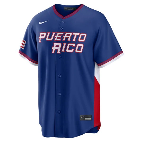 Puerto Rico Baseball Blank Nike Royal 2026 World Baseball Classic Limited Team Jersey