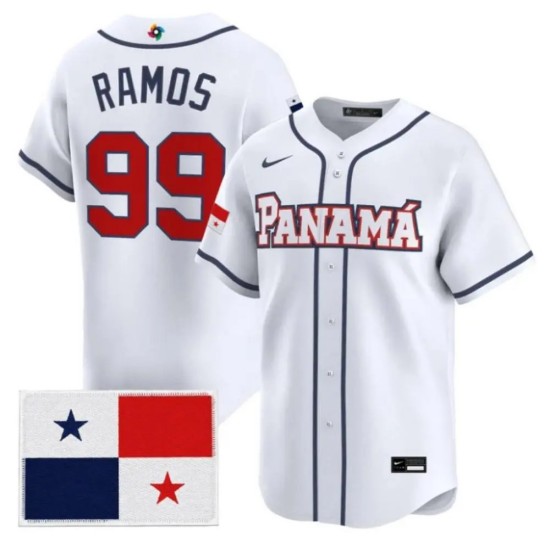 Panama Baseball #99 Jose Ramos 2026 World Baseball White Home Limited Jersey