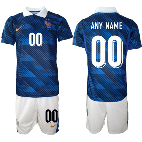 Men's France Custom Any Name And Number National Team FIFA x World Cup 2026 Home On Field AAA Jersey