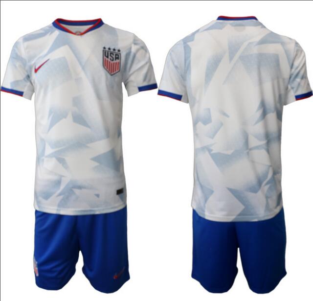 Men's United States USA Blank or Custom Team FIFA x World Cup 2026 Home White On Field Suit Jersey