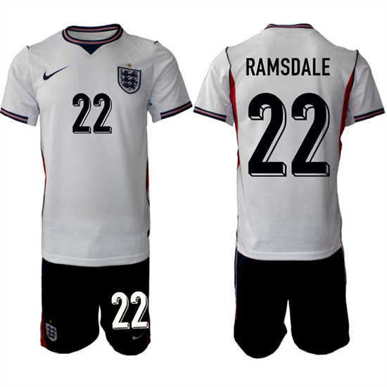 Men's England #22 RAMSDALE National Team FIFA x World Cup 2026 Home On Field Jersey