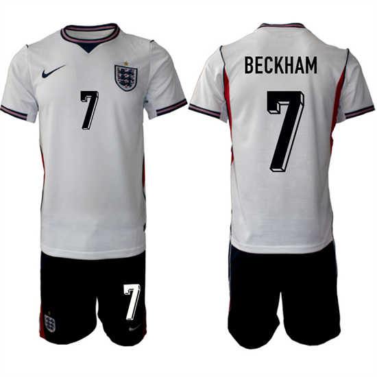 Men's England #7 BECKHAM National Team FIFA x World Cup 2026 Home On Field Jersey