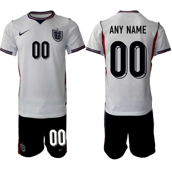 Men's England Custom Any Name And Number National Team FIFA x World Cup 2026 Home On Field Jersey