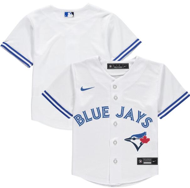 Custom Toddler Toronto Blue Jays White Home Nike Baseball Jersey