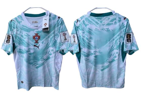 Men's Portugal Blank With Patches 2026 World Cup Away FIFA Soccer AAA Jersey
