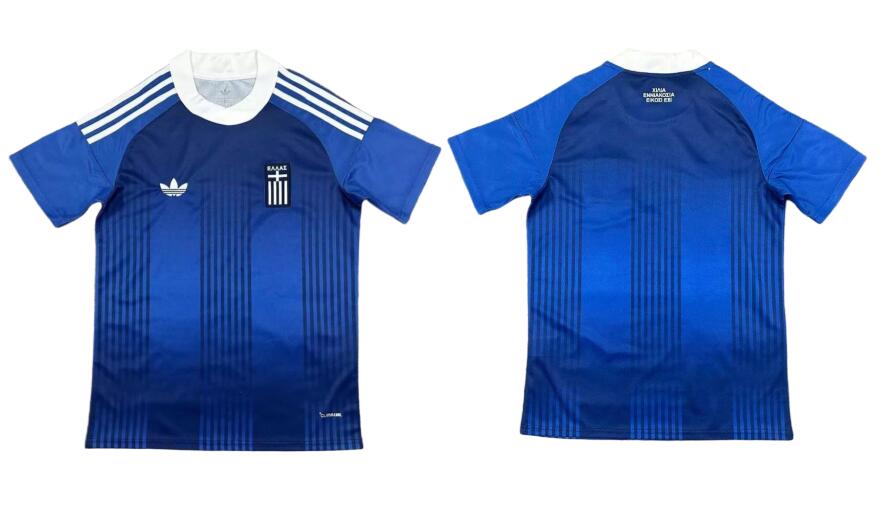 Men's Greece Blank 2026 World Cup Away Blue FIFA Soccer AAA Jersey