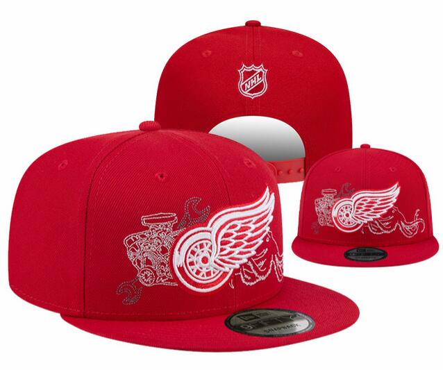 Detroit Red Wings Stitched Snapback Hats-YD421