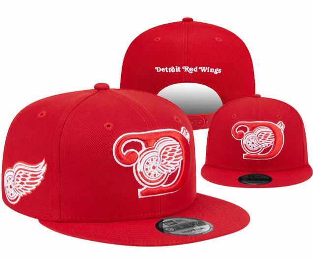 Detroit Red Wings Stitched Snapback Hats-YD422