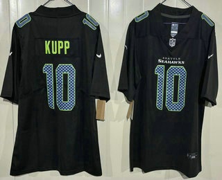 Men's Seattle Seahawks #10 Cooper Kupp Limited Navy Fashion Vapor Jersey