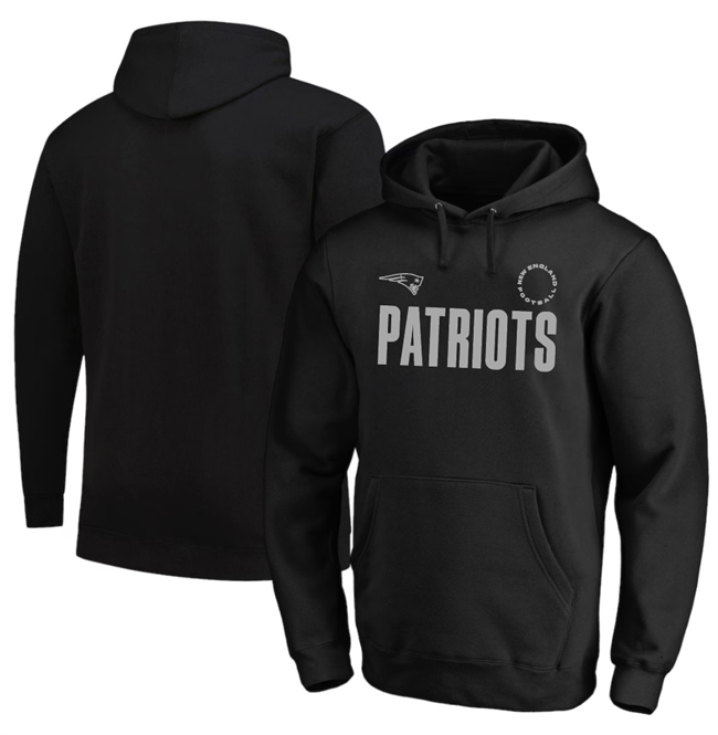 Men's New England Patriots Black Big & Tall Chip Shot Hoodie
