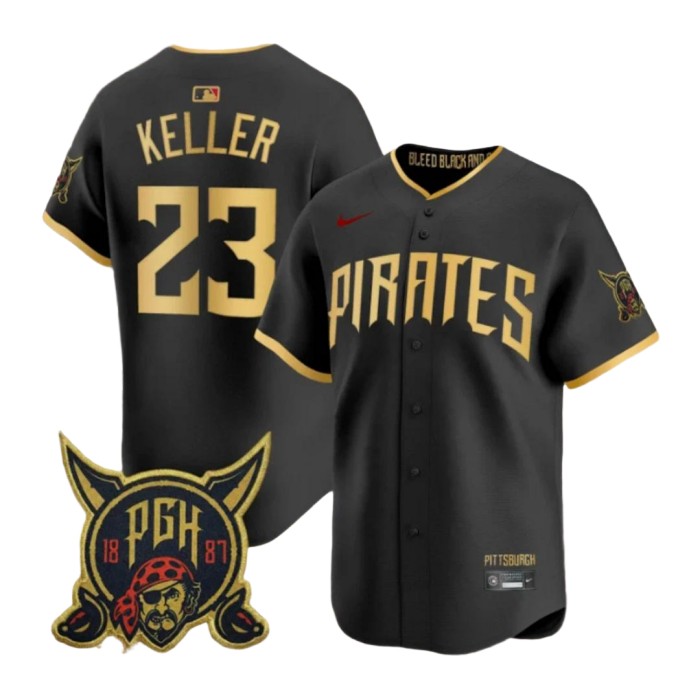 Men's Mitch Keller #23 Pirates Black 2026 City Connect Stitched Jersey