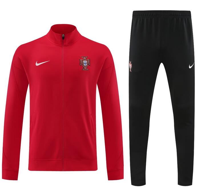 Portugal 2024-25 Tracksuits Red Training Jacket and Pants