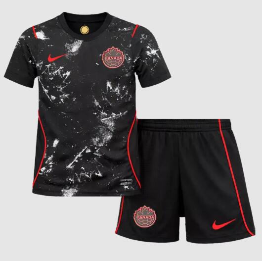 Men's Canada Blank or Custom Team FIFA x World Cup 2026 Away Black On Field Suit Jersey--Kits