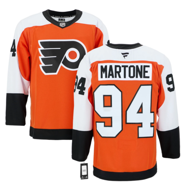 Men's Philadelphia Flyers #94 Porter Martone Orange Fanatics Stitched Jersey