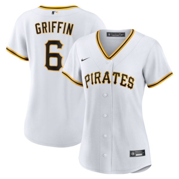 Women's Pittsburgh Pirates #6 Konnor Griffin Nike White Home Replica Jersey