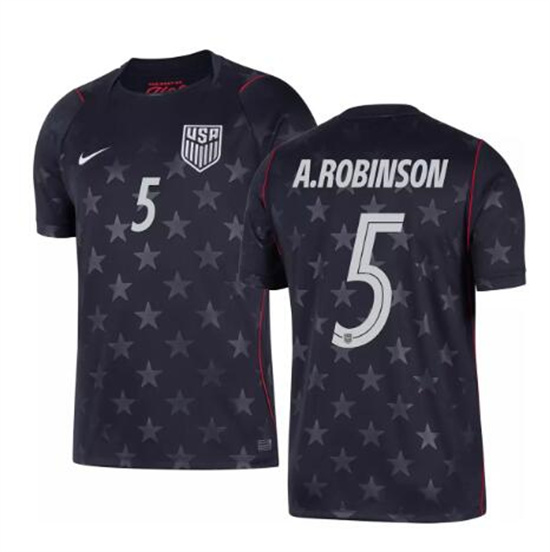 Men's USA Antonee Robinson #5 2026 World Cup FIFA Away Replica Adult USMNT AAA Jersey