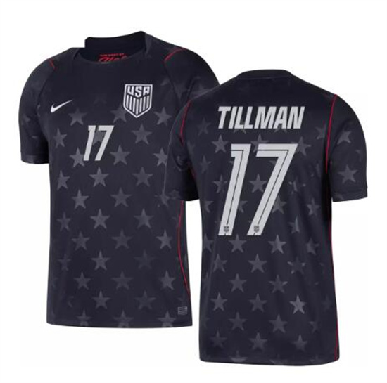 Men's USA Malik Tillman #17 2026 World Cup FIFA Away Replica Adult USMNT AAA Jersey