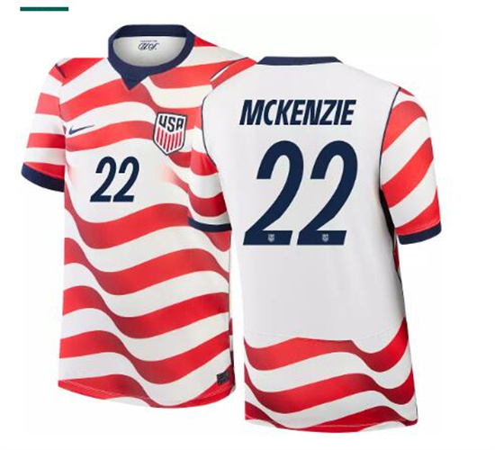 Men's USA Mark McKenzie #22 2026 World Cup FIFA Home Replica Adult USMNT AAA Jersey