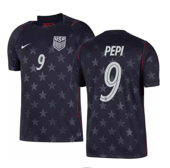 Men's USA Ricardo Pepi #9 2026 World Cup FIFA Away Replica Adult USMNT AAA Jersey