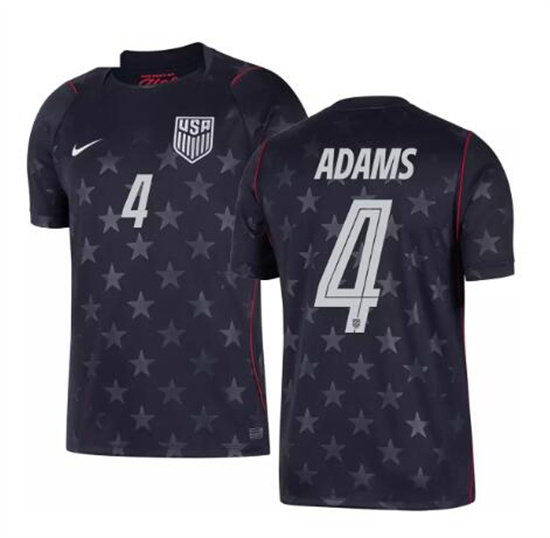 Men's USA Tyler Adams #4 2026 World Cup FIFA Away Replica Adult USMNT AAA Jersey