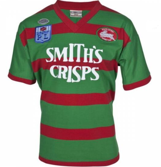 1989 South Sydney Rabbitohs Retro Rugby Jersey Shirt