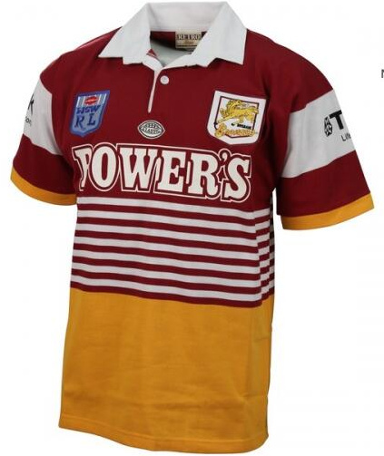 1992 Brisbane Broncos Retro Rugby Jersey Shirt
