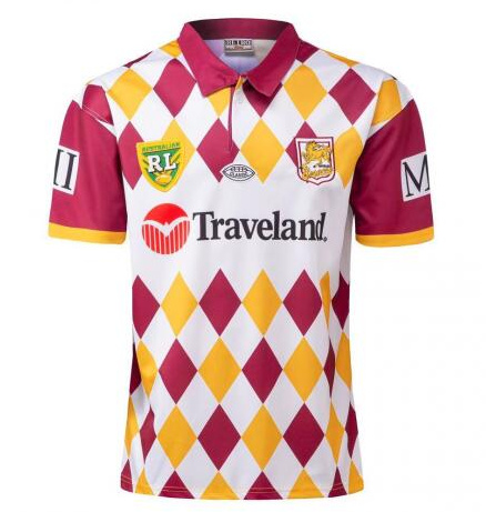 1995 Brisbane Broncos Retro Rugby Jersey Shirt