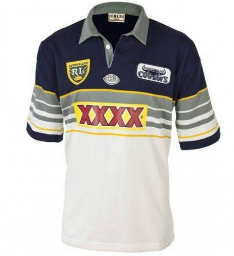 1995 North Queensland Cowboys Rugby Retro Jersey Shirt