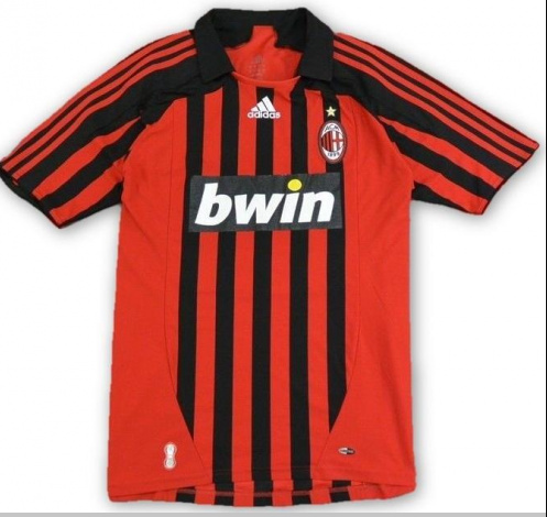 AC Milan 07-08 Retro Home Soccer Jersey Shirt