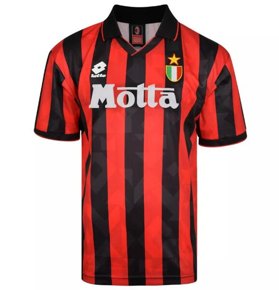 AC Milan 93-94 Home Soccer Jersey Retro