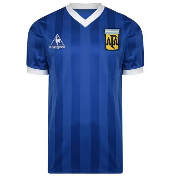 Argentina 1986 Away Soccer Jersey Retro