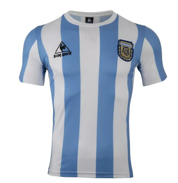 Argentina 1986 Home Soccer Jersey Retro Authentic