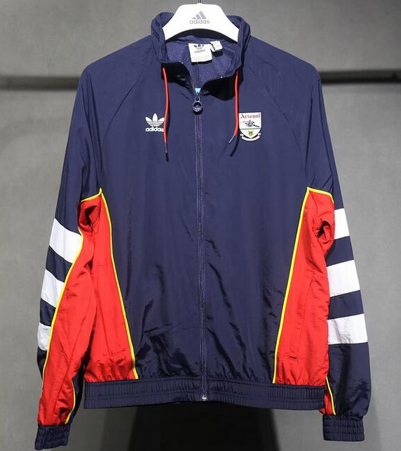 Arsenal 2024-25 Retro Windbreaker Jacket Navy